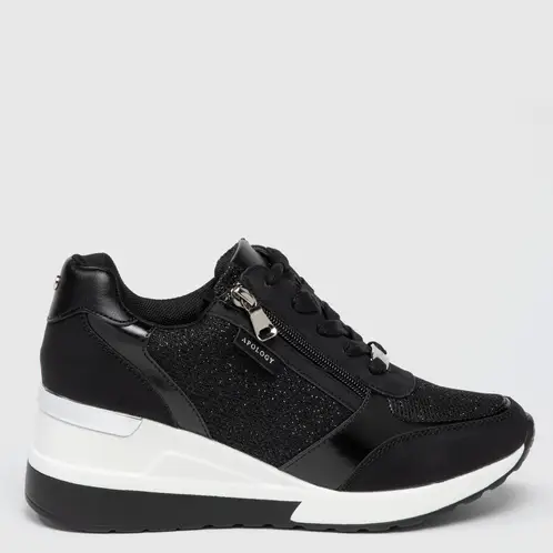 APOLOGY - Zapatillas Urbanas Mujer Cuero Plataforma Media