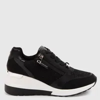 Zapatillas Urbanas Mujer Cuero Plataforma Media