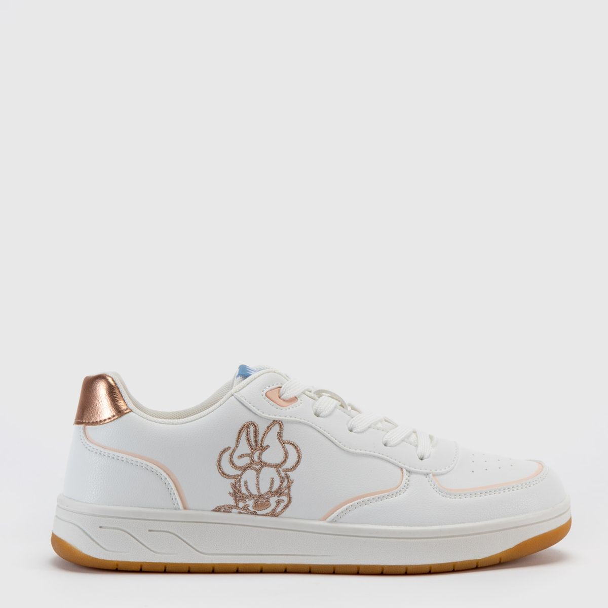 DISNEY - Zapatilla Urbanas Mujer Blancas Disney Minnie Mouse