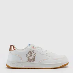 DISNEY - Zapatilla Urbanas Mujer Blancas Minnie Mouse