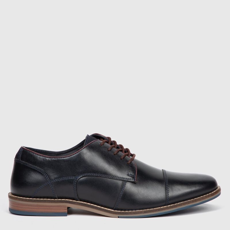 BASEMENT - Zapato Casual Cuero Basement Bartilow Hombre Azul