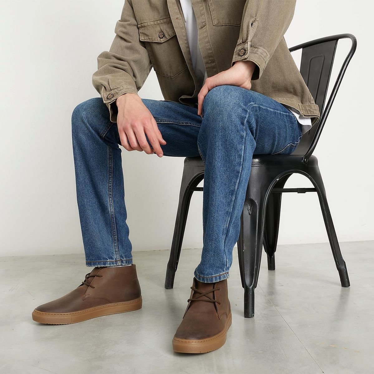 AMERICANINO - Zapatillas Urbanas Americanino Cuero Café Hombre