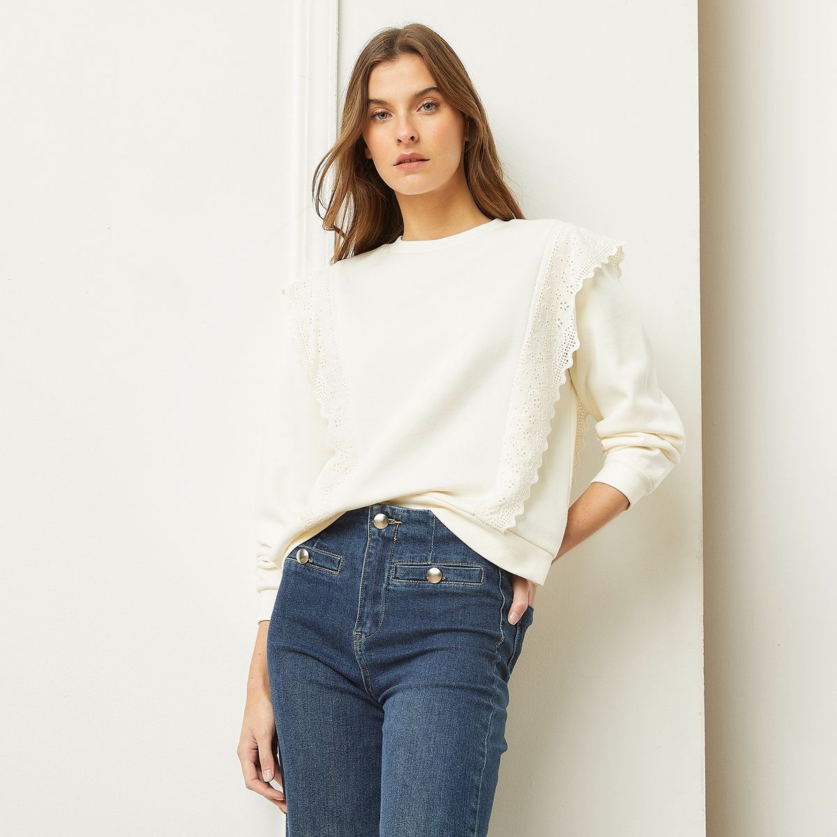 BASEMENT - Polerón Manga Larga Mujer Basement