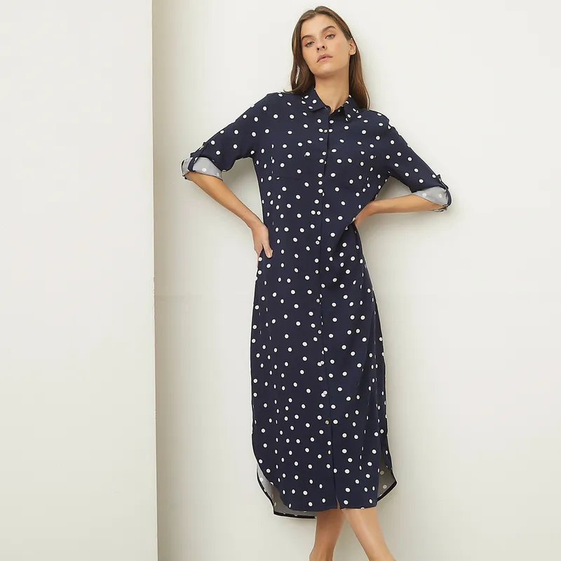 BASEMENT - Vestido Camisero Mujer - BASEMENT