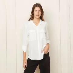 BASEMENT - Blusa Camisera Manga Larga Mujer