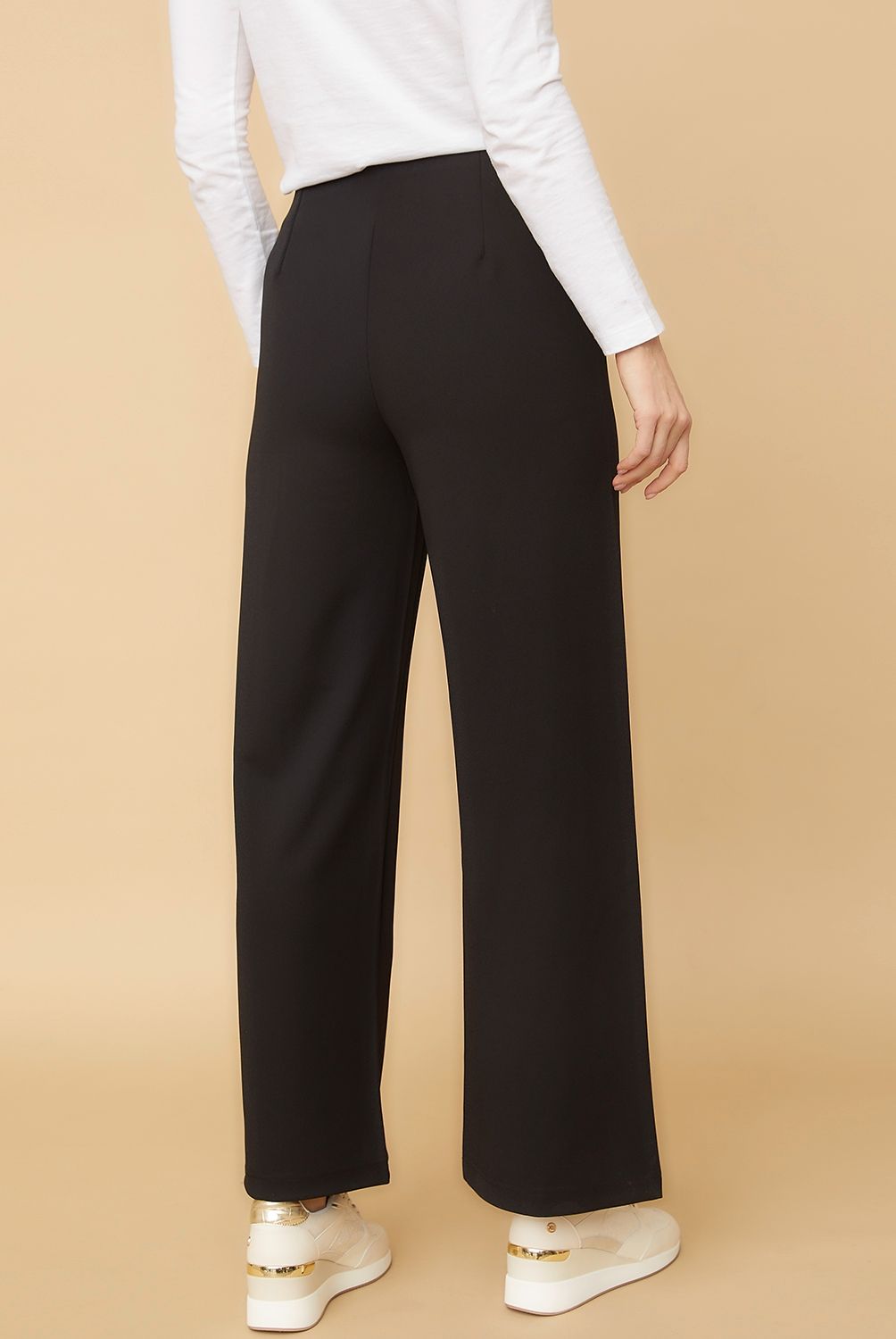 S COCCI - Pantalón Wide Leg Tiro Alto Mujer S Cocci