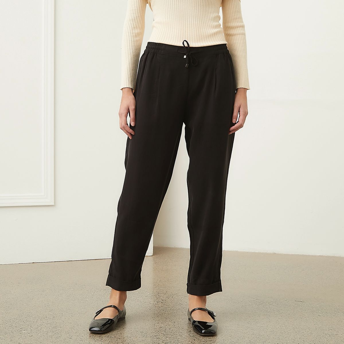 BASEMENT - Pantalón Jogger Tiro Alto Mujer Basement