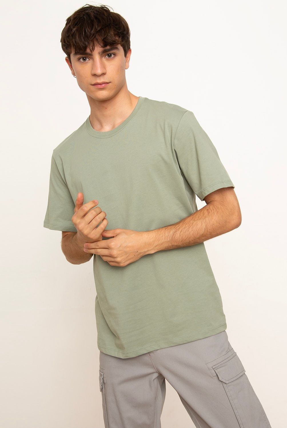 BEARCLIFF - Polera Manga Corta Slim Fit Hombre Bearcliff