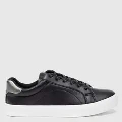 SYBILLA - Zapatilla Urbana Negro Sintético Suela Goma