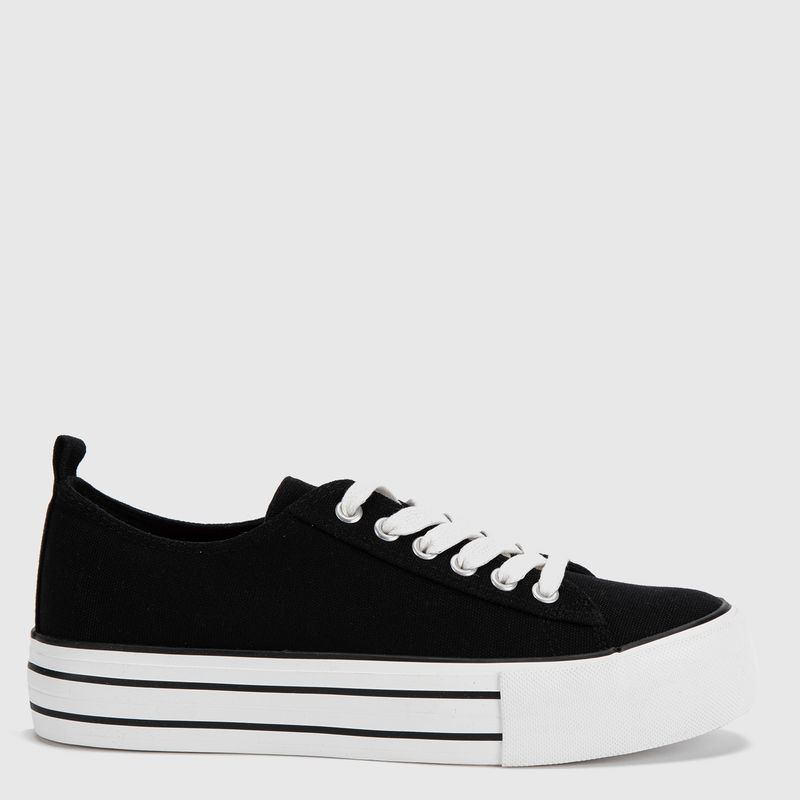 SYBILLA - Zapatilla Urbana Mujer Negro Sybilla