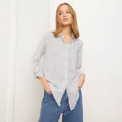 BASEMENT - Blusa Mujer Manga Larga Viscosa Estampada
