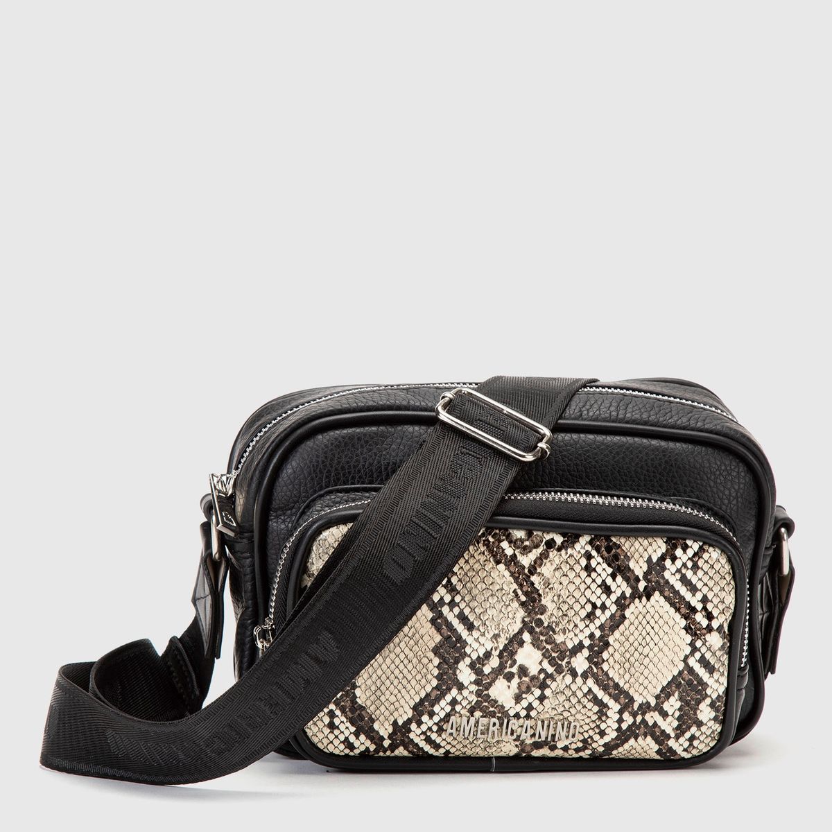 AMERICANINO - Bandolera Negra Mujer Americanino