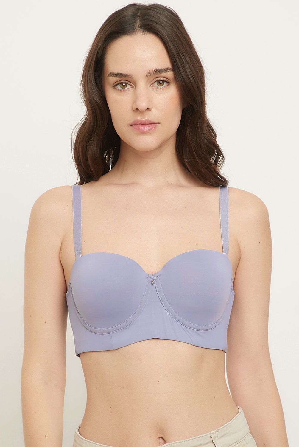 BLU - Sostén Blu Realce Strapless Mujer Poliamida