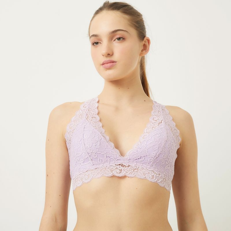 SYBILLA - Bralette Encaje Sin Arco Mujer Sybilla