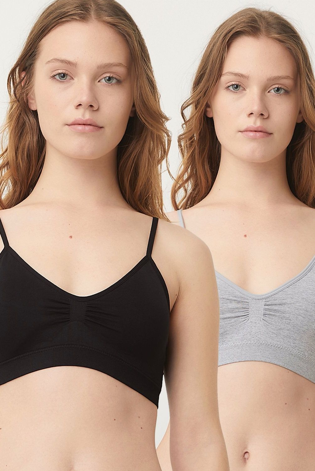 SYBILLA - Pack de 2 Bralettes Mujer Sybilla Liso Sin Arco