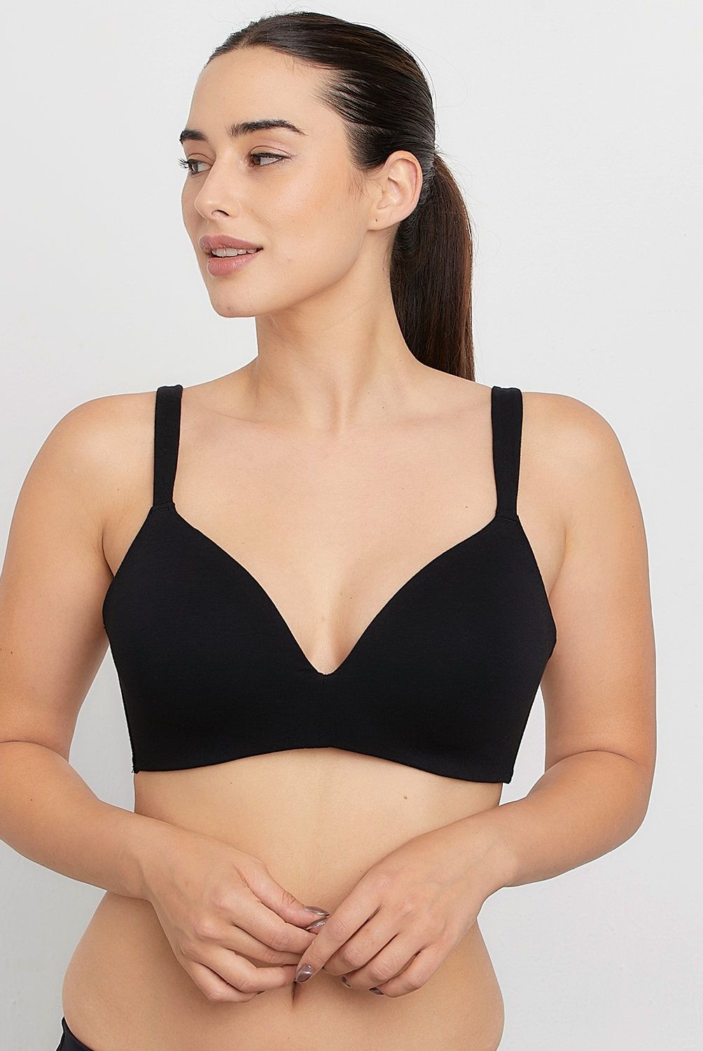BLU - Sostén de Algodón Blu Sin Arco para Mujer