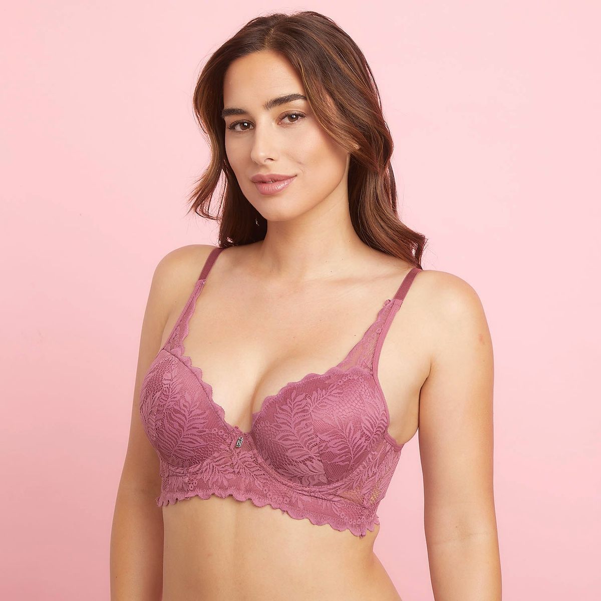 BLU - Sostén  Realce De Encaje Con Copa Mujer