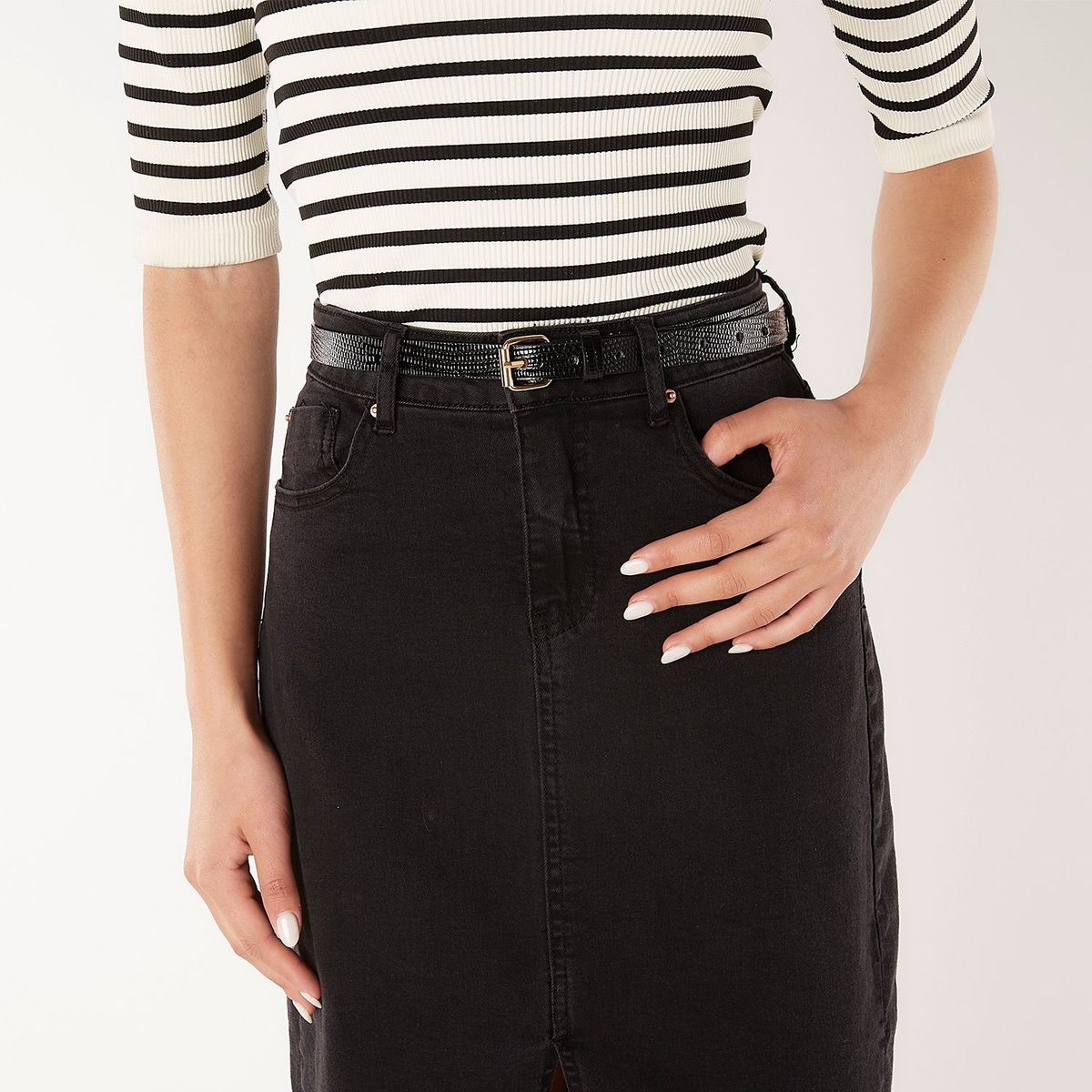 SYBILLA - Cinturones Sybilla Mujer Pack 3 Diseño Animal Print