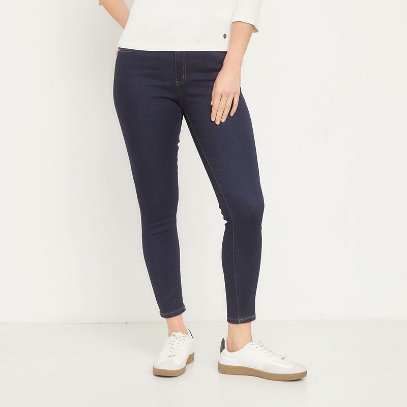 NEWPORT - Jeans Skinny Push Up Tiro Alto Mujer Newport