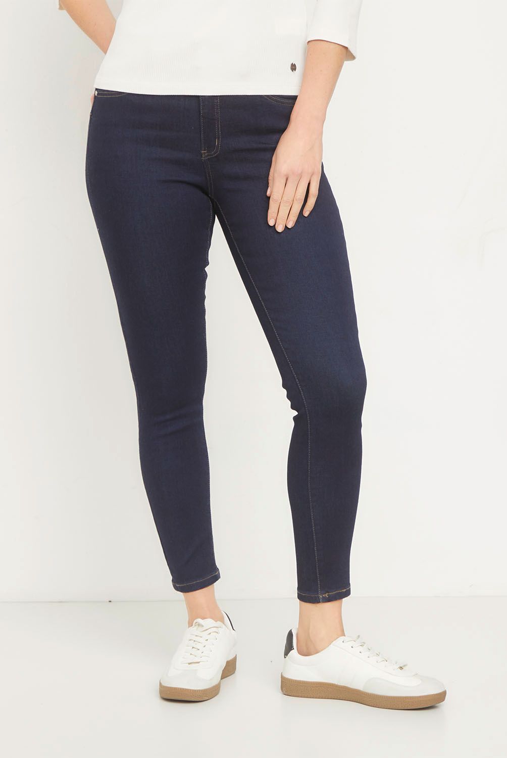 NEWPORT - Jeans Skinny Push Up Tiro Alto Mujer Newport