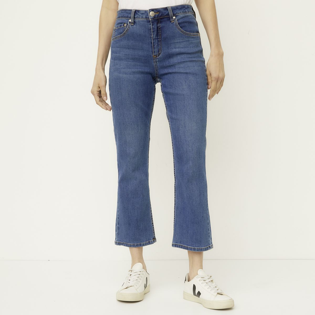 NEWPORT - Jeans Flare Tiro Alto Mujer Newport