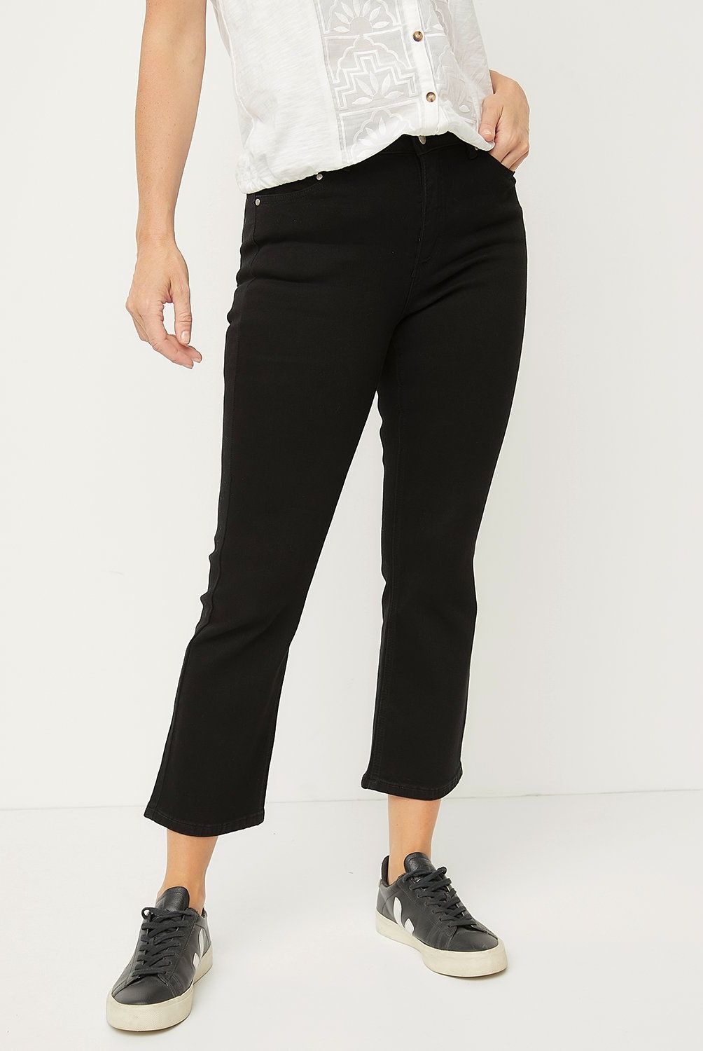 NEWPORT - Jeans Straight Tiro Alto Mujer Newport