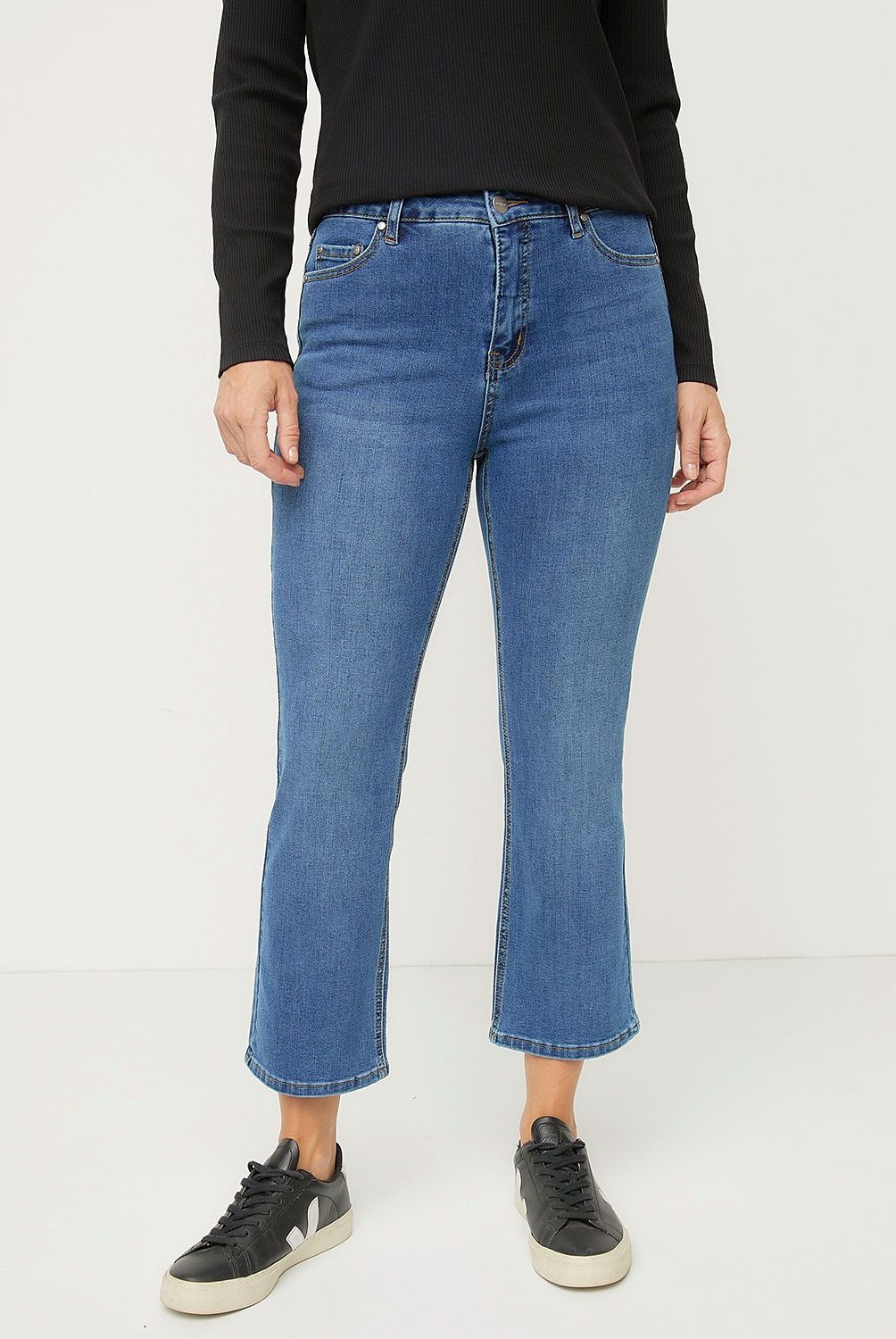 NEWPORT - Jeans Straight Tiro Alto Mujer Newport