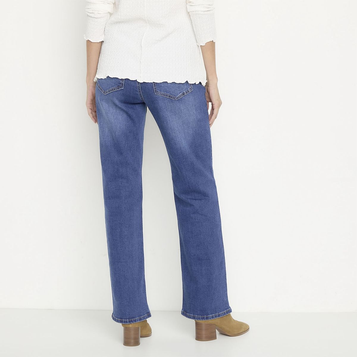 NEWPORT - Jeans Straight Tiro Medio Mujer Newport