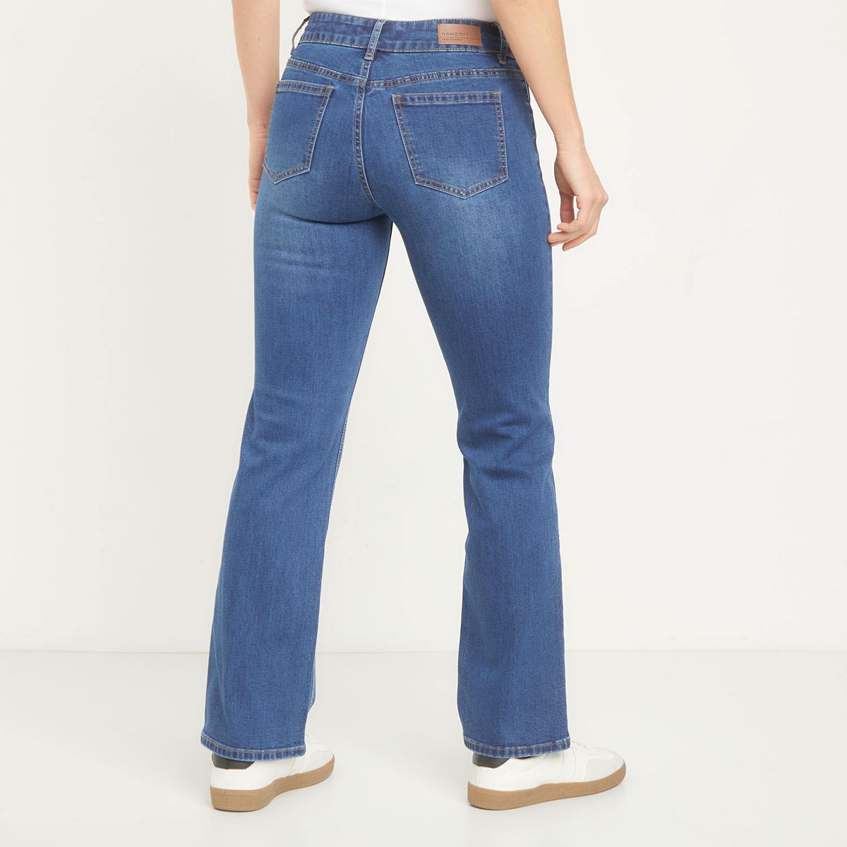 NEWPORT - Jeans Straight Tiro Medio Mujer Newport
