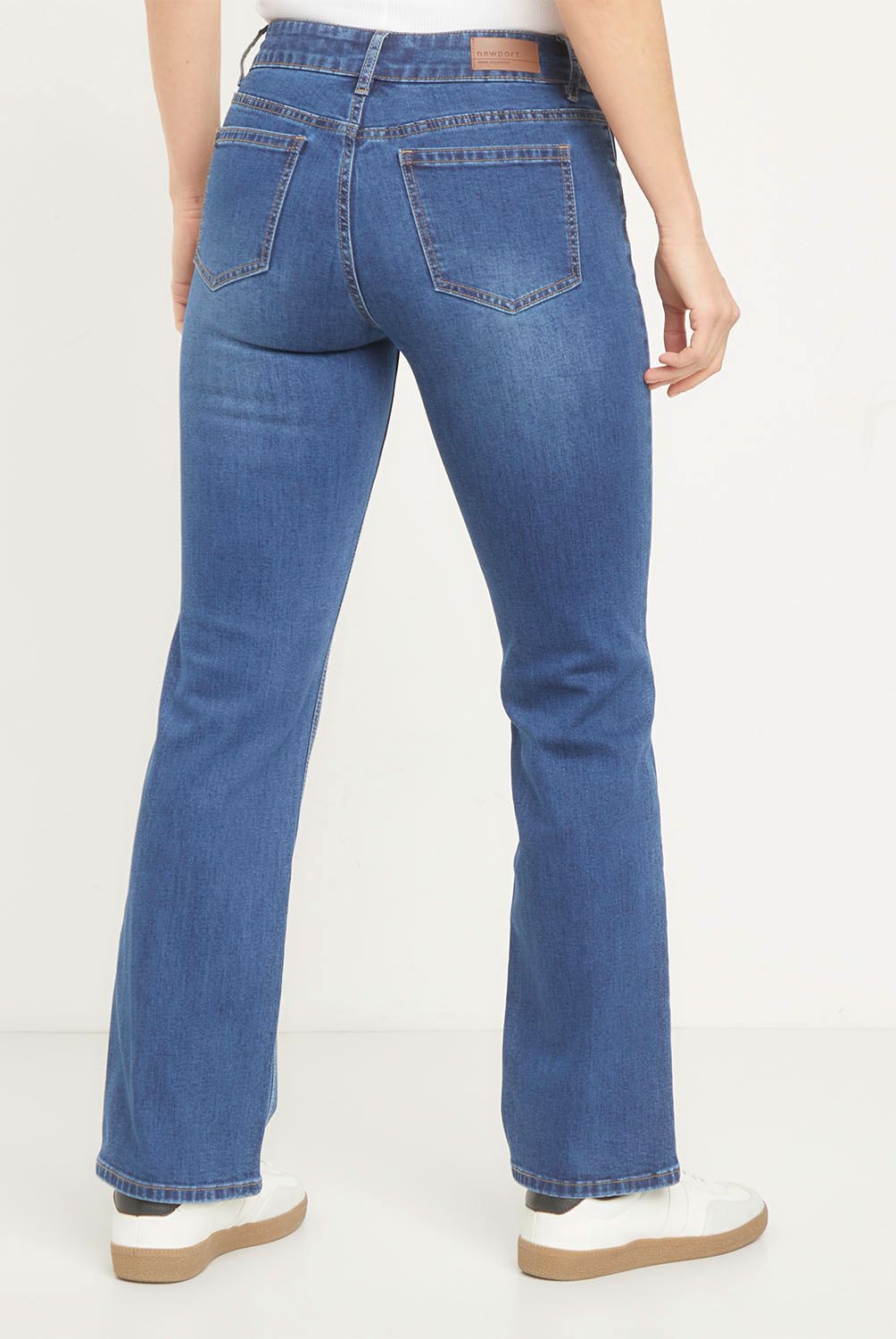 NEWPORT - Jeans Straight Tiro Medio Mujer Newport
