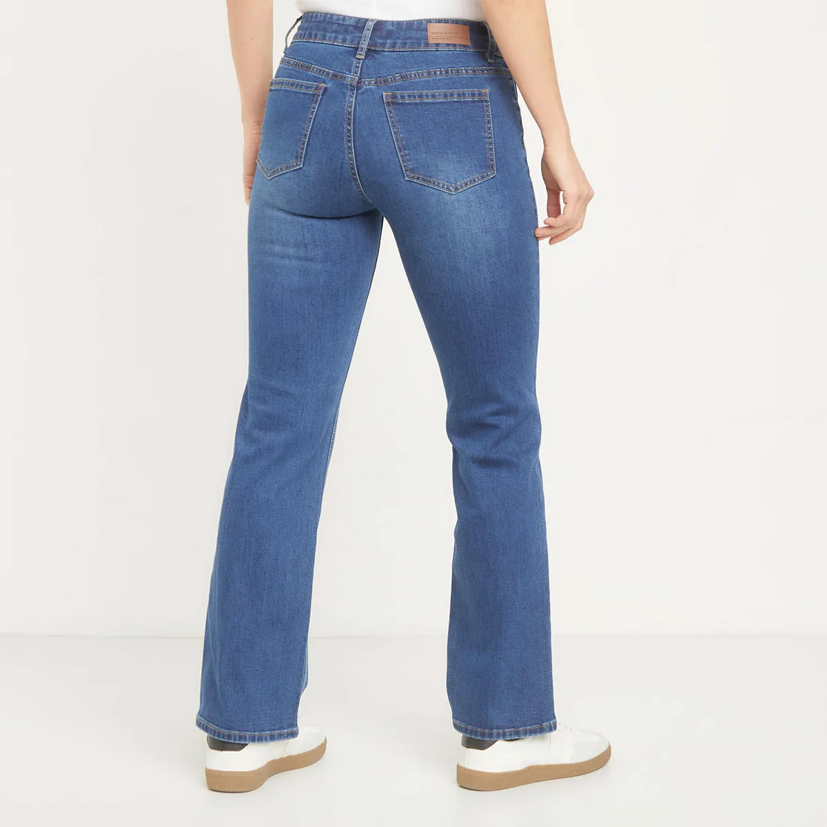 NEWPORT - Jeans Straight Tiro Medio Mujer Newport