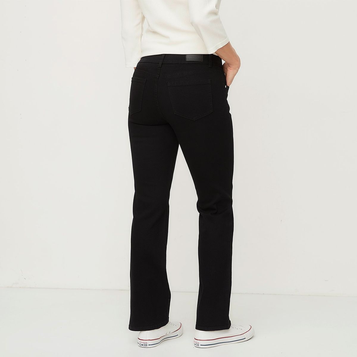 NEWPORT - Jeans Straight Tiro Medio Mujer Newport