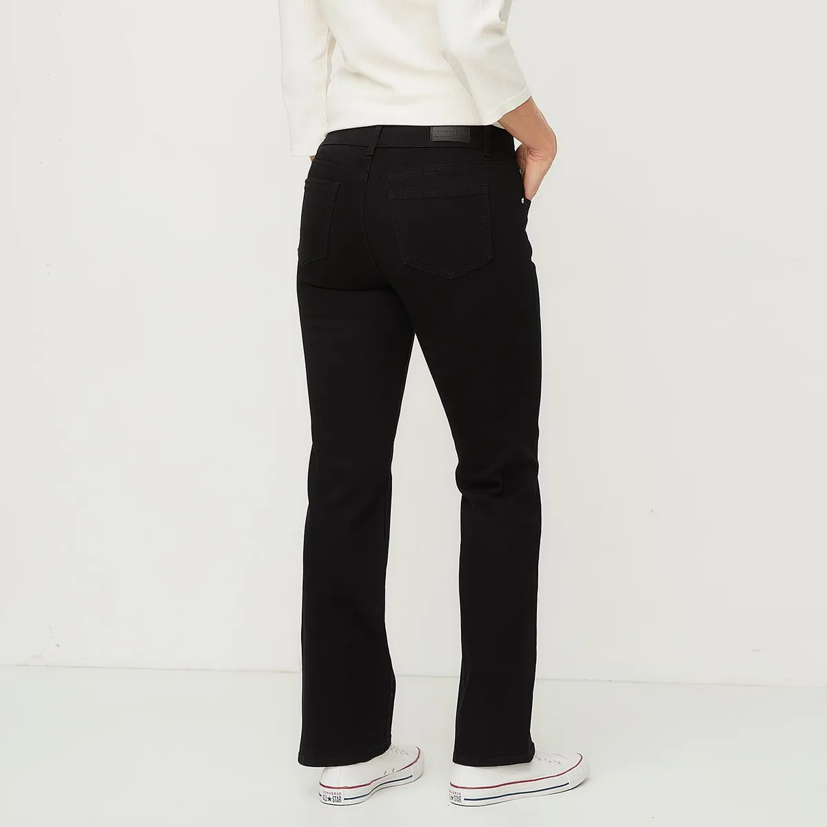 NEWPORT - Jeans Straight Tiro Medio Mujer Newport