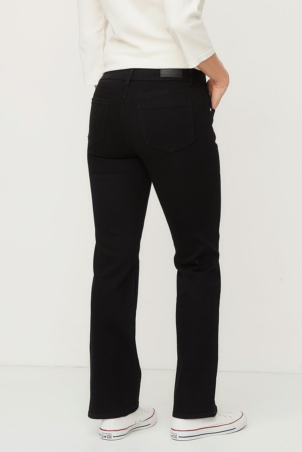 NEWPORT - Jeans Straight Tiro Medio Mujer Newport