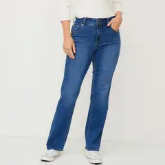 NEWPORT - Jeans Straight Tiro Medio Mujer