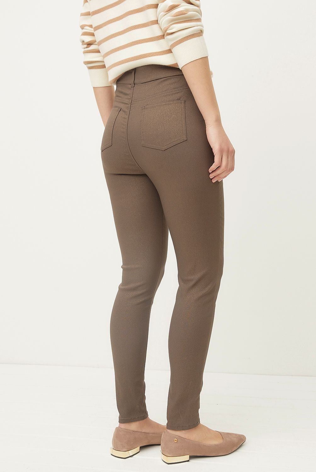ELLE - Pantalón Leggings Tiro Alto Mujer Elle