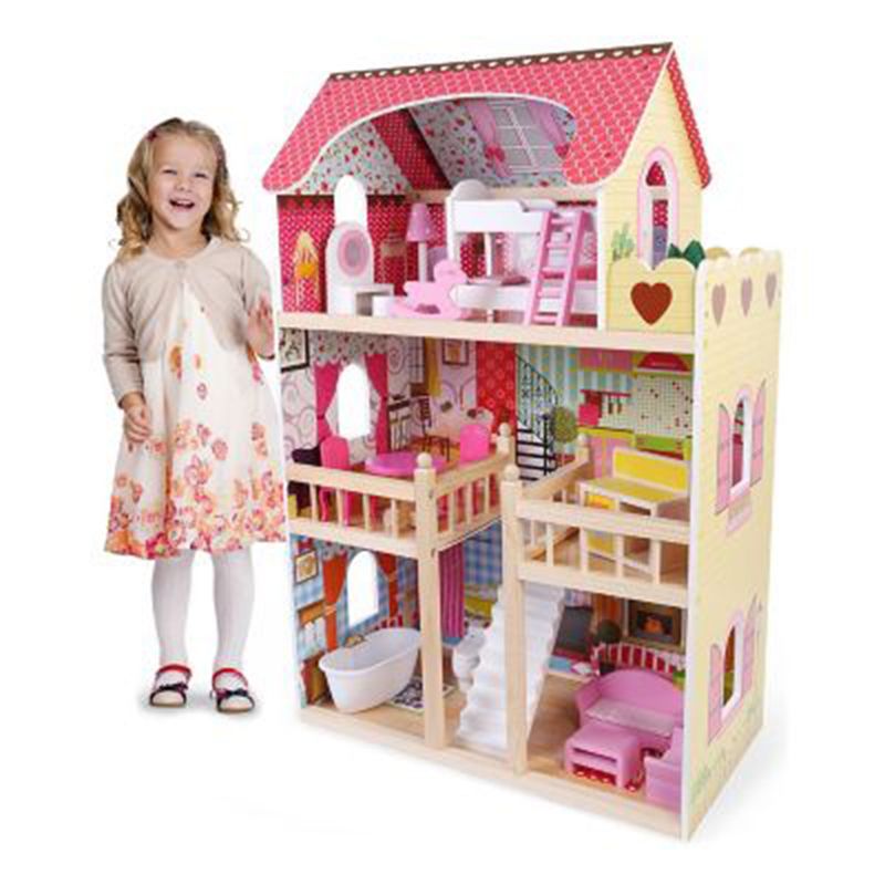 SCOOP - Casa Muñecas Madera 15 Pcs 74 Cms Scoop