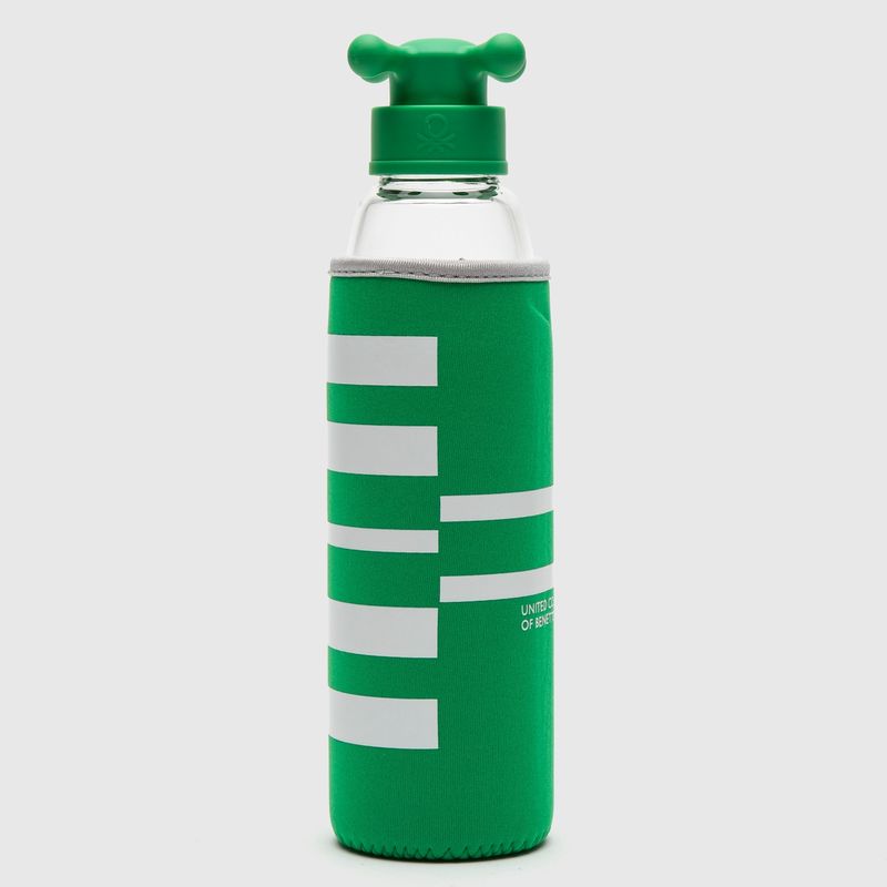 BENETTON - Botella 500 Ml Vidrio Con Funda Negra Benetton