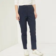 UNIVERSITY CLUB - Pantalón Mujer Viscosa Straight Tiro Alto