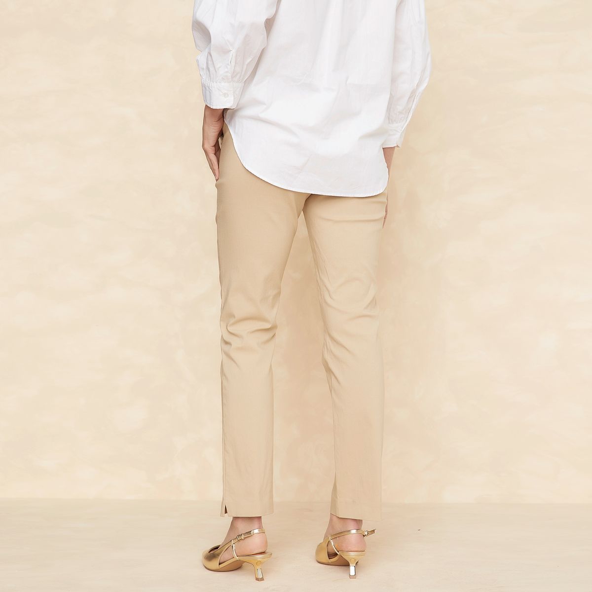 APOLOGY - Pantalón Slim Tiro Alto Mujer Apology