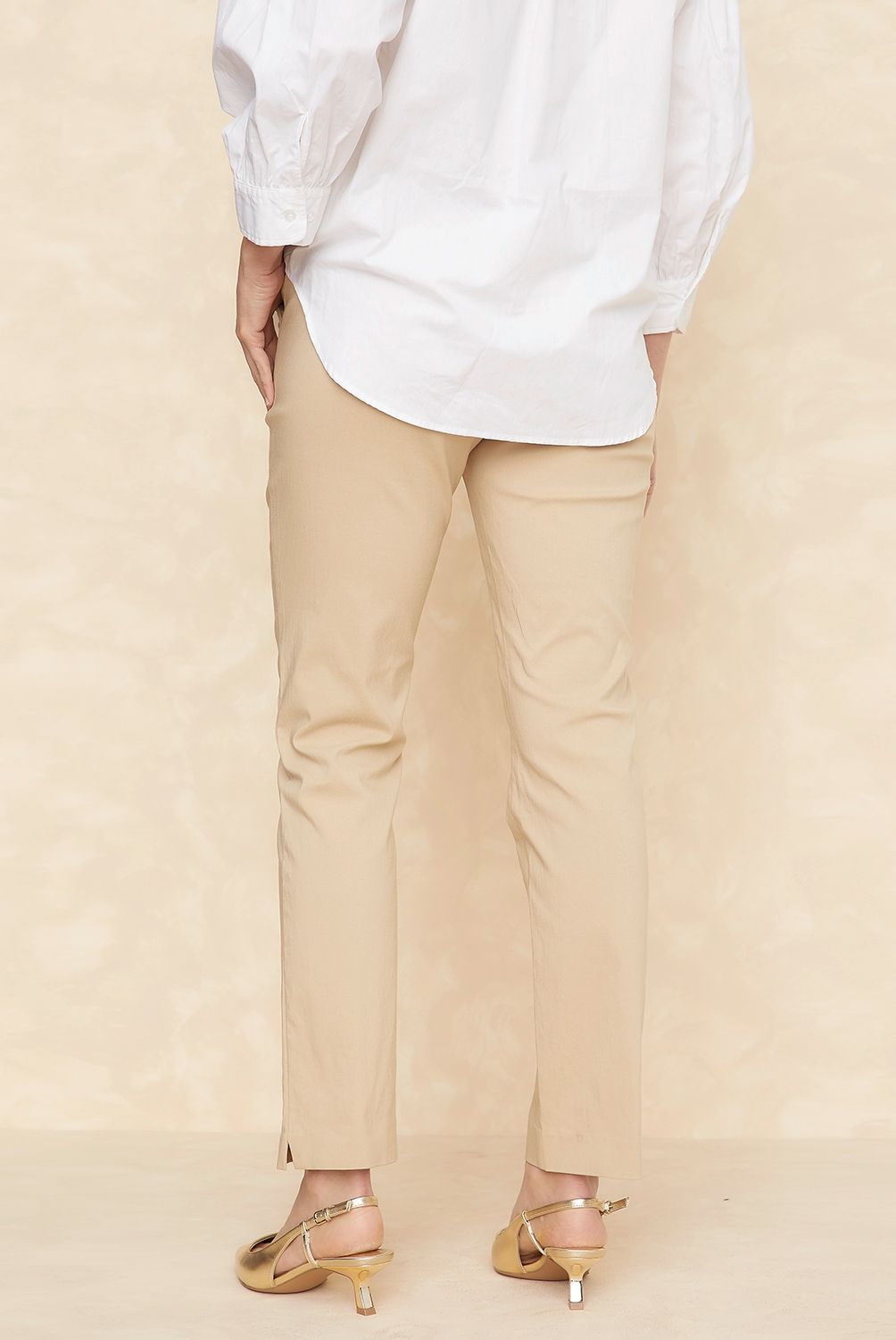 APOLOGY - Pantalón Slim Tiro Alto Mujer Apology