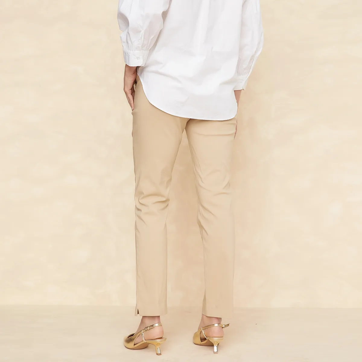 APOLOGY - Pantalón Slim Tiro Alto Mujer Apology