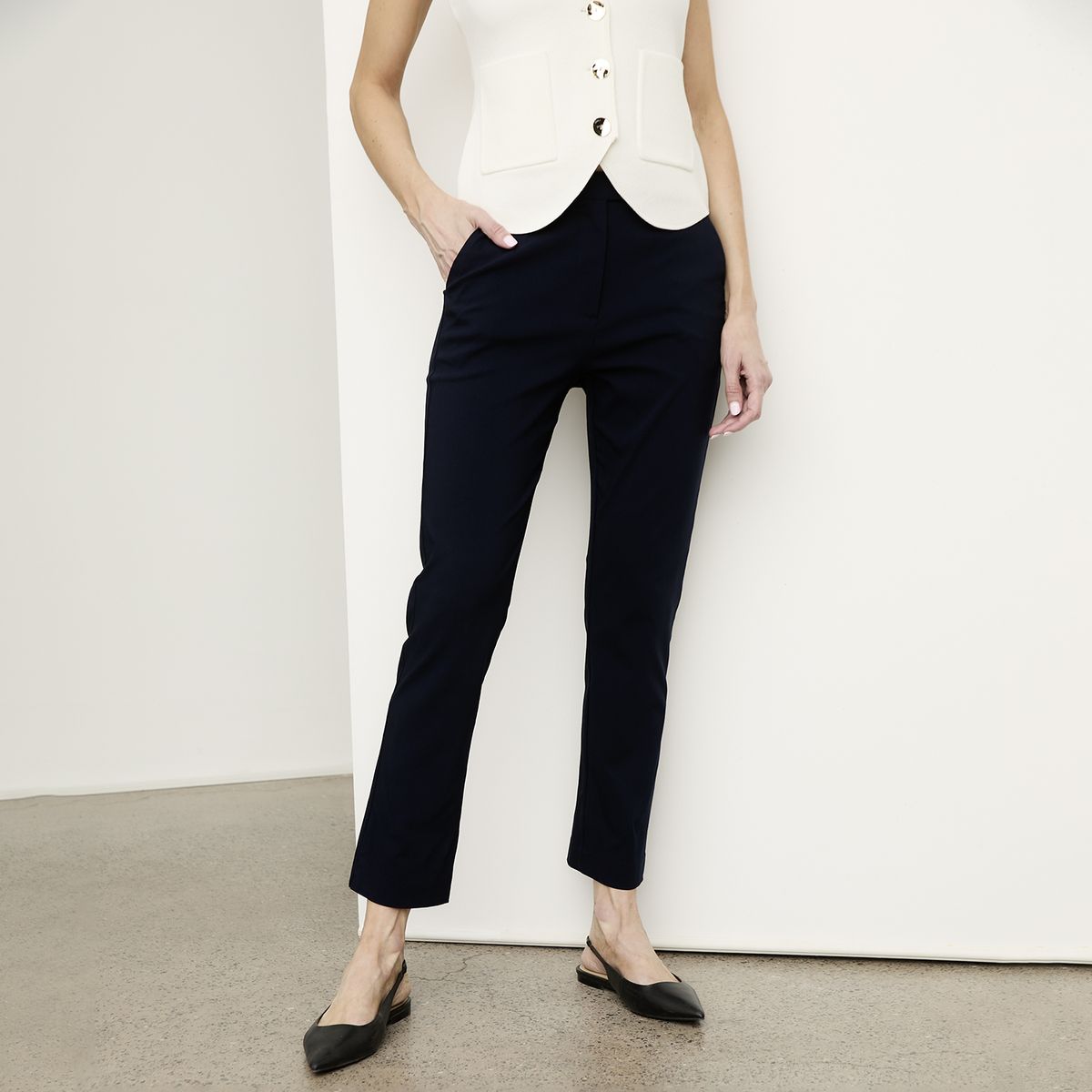 APOLOGY - Pantalón Slim Tiro Alto Mujer Apology