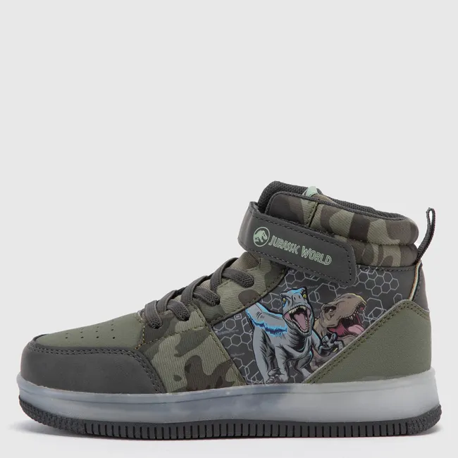 JURASSIC WORLD - Zapatilla Urbana Niño Con Luces Verde (22 a 33) Jurassic World