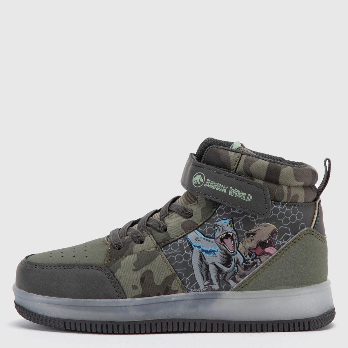 JURASSIC WORLD - Zapatilla Urbana Niño Con Luces Verde (22 a 33) Jurassic World