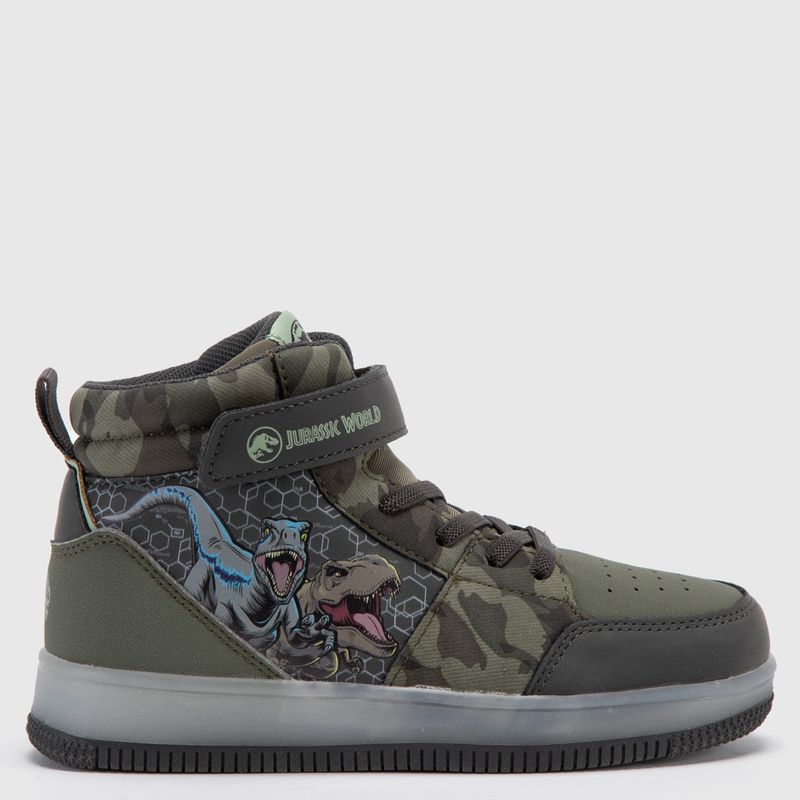 JURASSIC WORLD - Zapatilla Urbana Niño Con Luces Verde (22 a 33) Jurassic World