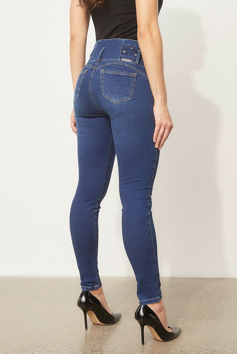 MOSSIMO - Jeans Skinny Tiro Alto Mujer Mossimo