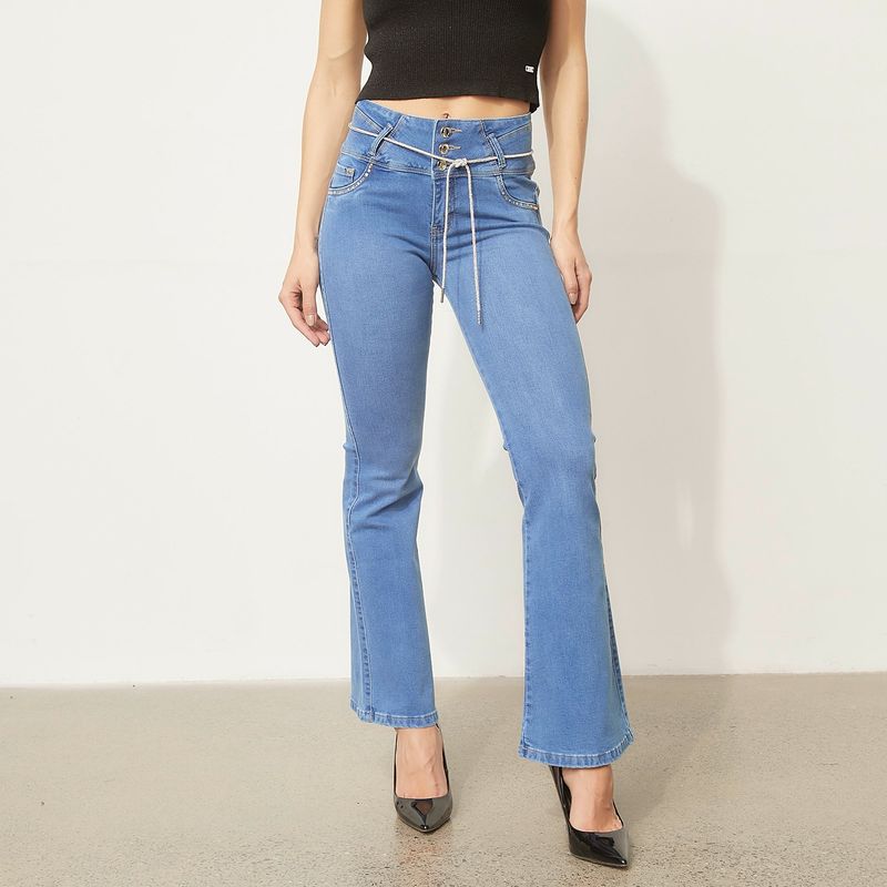 MOSSIMO - Jeans Flare Tiro Medio Mujer Mossimo