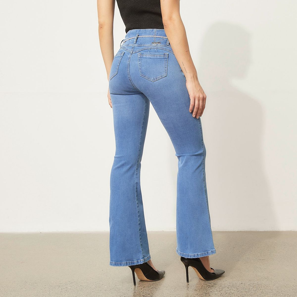 MOSSIMO - Jeans Flare Tiro Medio Mujer Mossimo