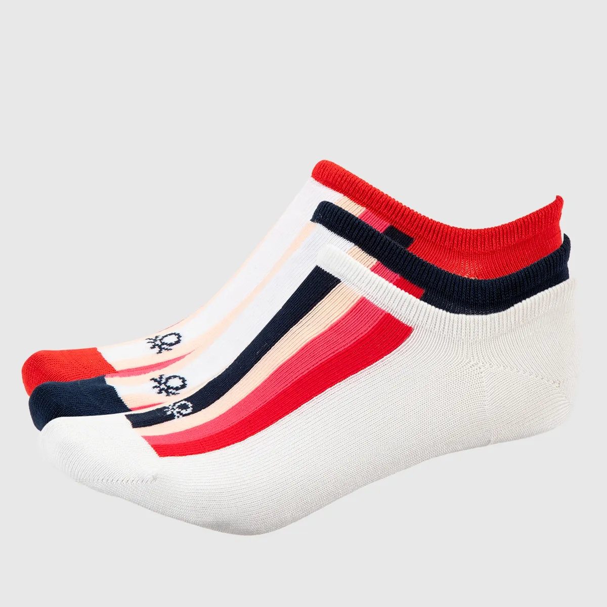 BENETTON - Pack De 3 Calcetines Mujer Benetton